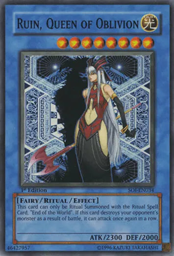 Ruin, Queen of Oblivion [SOI-EN034] Super Rare - Doe's Cards