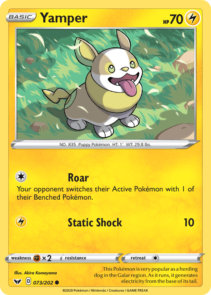 Yamper (073/202) [Sword & Shield: Base Set] - Doe's Cards