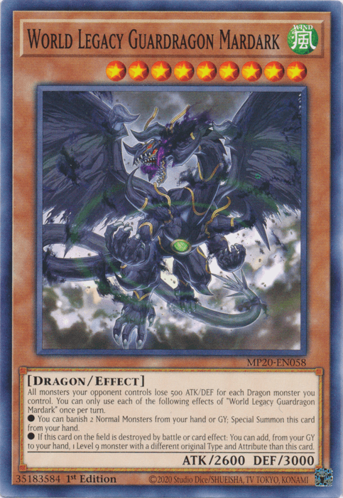 World Legacy Guardragon Mardark [MP20-EN058] Common - Doe's Cards