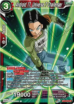 Android 17, Universe 7 Challenger (BT14-012) [Cross Spirits] - Doe's Cards