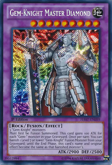Gem-Knight Master Diamond [HA07-EN059] Secret Rare - Doe's Cards