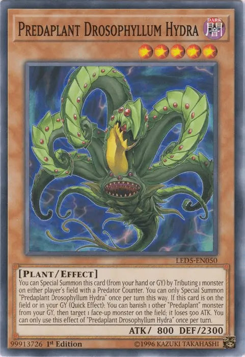Predaplant Drosophyllum Hydra [LED5-EN050] Common - Doe's Cards