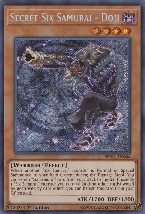 Secret Six Samurai - Doji [SPWA-EN004] Secret Rare - Doe's Cards