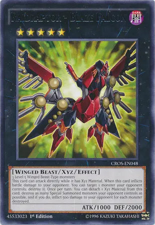 Raidraptor - Blaze Falcon [CROS-EN048] Rare - Doe's Cards