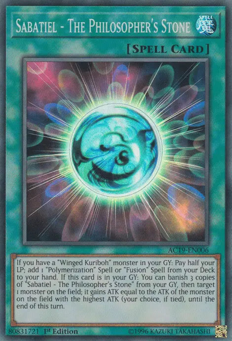 Sabatiel - The Philosopher's Stone [AC19-EN006] Super Rare - Doe's Cards