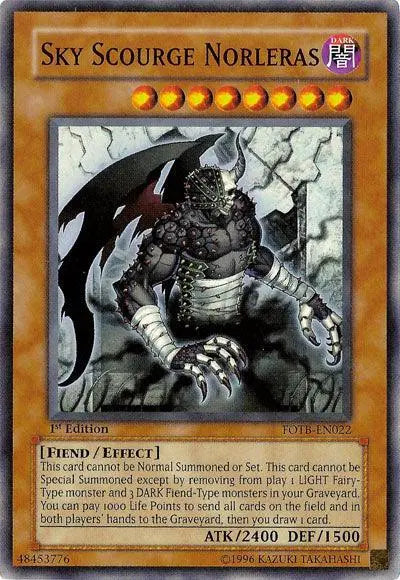 Sky Scourge Norleras [FOTB-EN022] Super Rare - Doe's Cards