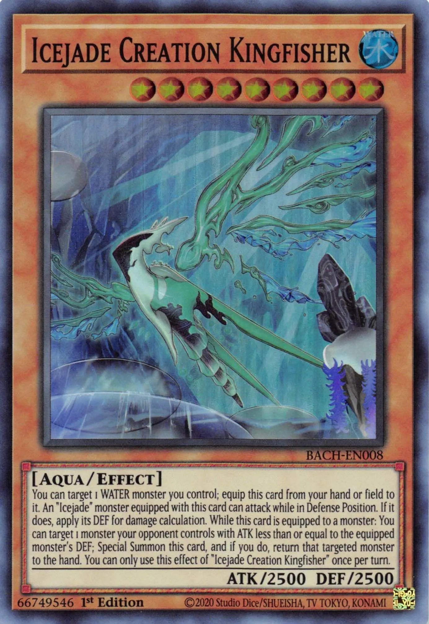 Icejade Creation Kingfisher [BACH-EN008] Super Rare - Doe's Cards