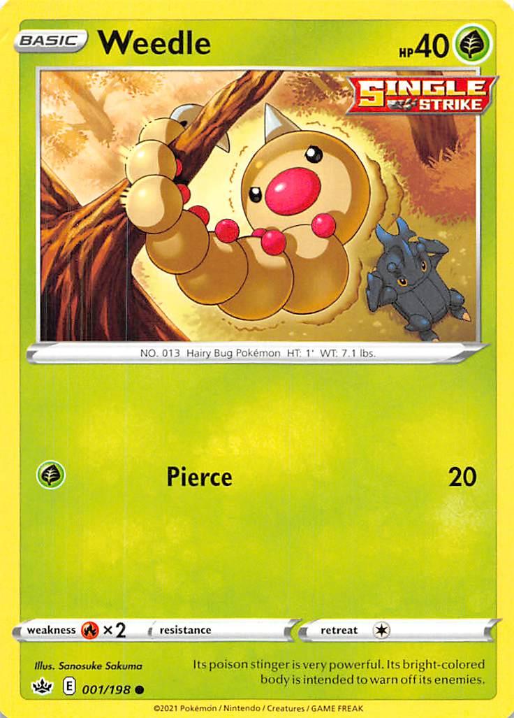 Weedle (001/198) [Sword & Shield: Chilling Reign] - Doe's Cards