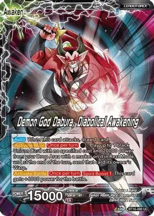 Dabura // Demon God Dabura, Diabolical Awakening (BT16-098) [Realm of the Gods] - Doe's Cards