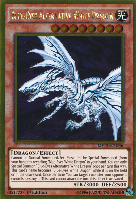 Blue-Eyes Alternative White Dragon [MVP1-ENG46] Gold Rare - Doe's Cards