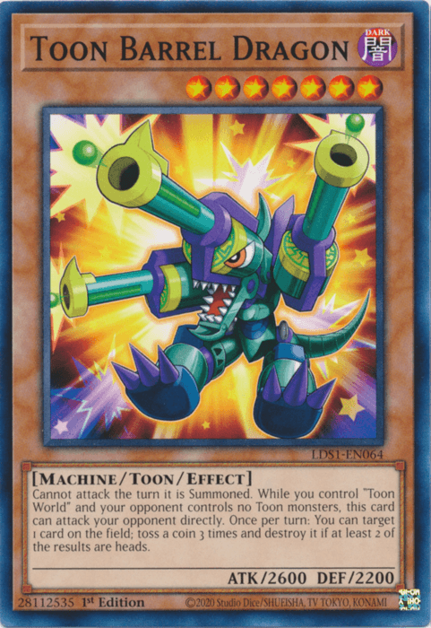 Toon Barrel Dragon [LDS1-EN064] Common - Doe's Cards