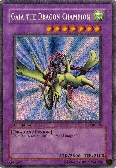 Gaia the Dragon Champion [LOB-125] Secret Rare - Doe's Cards