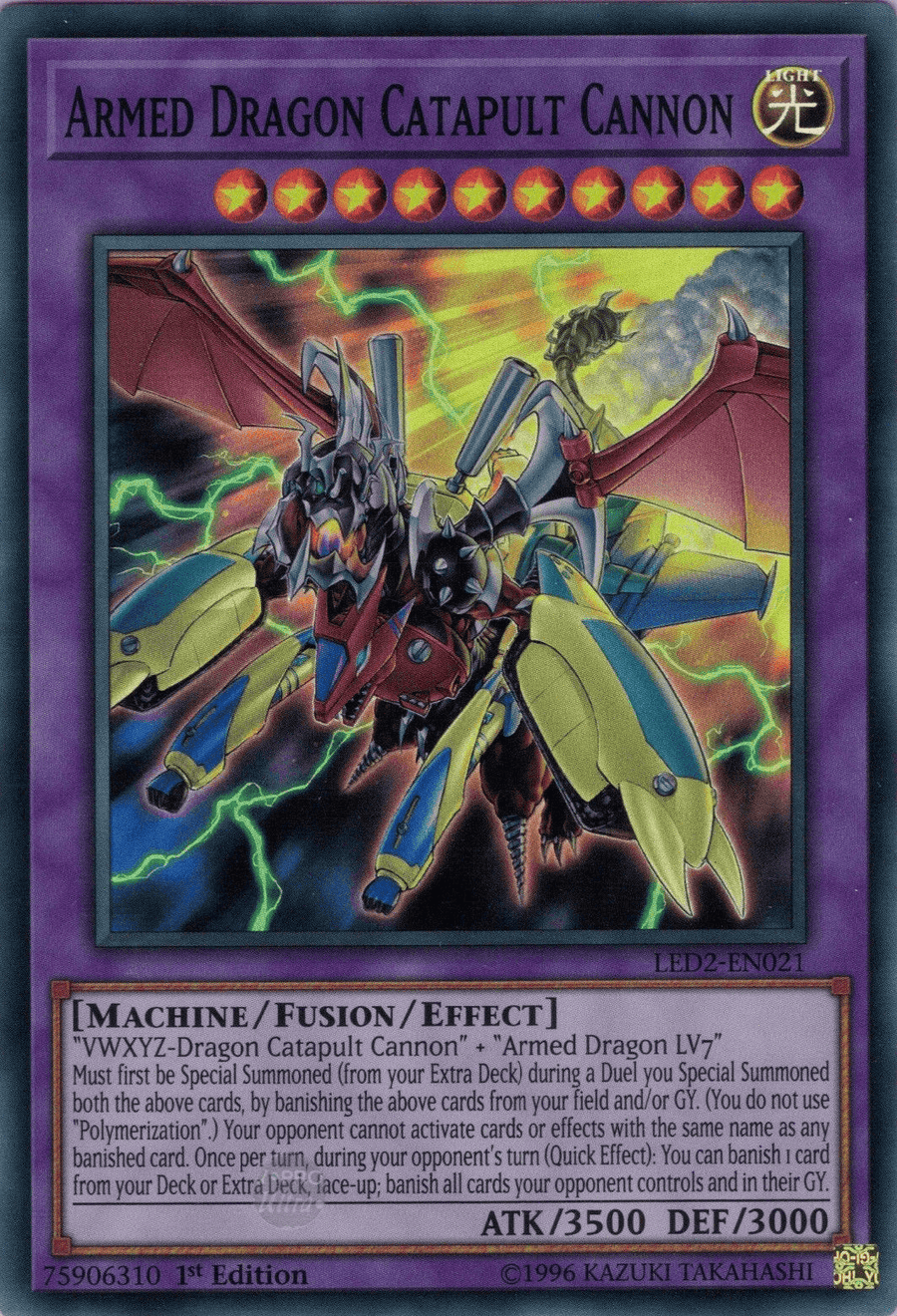 Armed Dragon Catapult Cannon [LED2-EN021] Super Rare - Doe's Cards