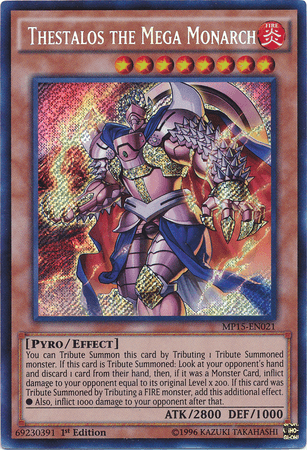 Thestalos the Mega Monarch [MP15-EN021] Secret Rare - Doe's Cards