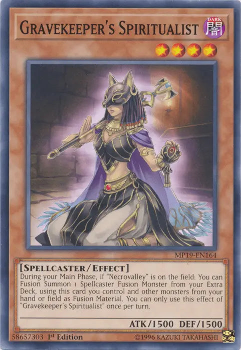 Gravekeeper's Spiritualist [MP19-EN164] Common - Doe's Cards