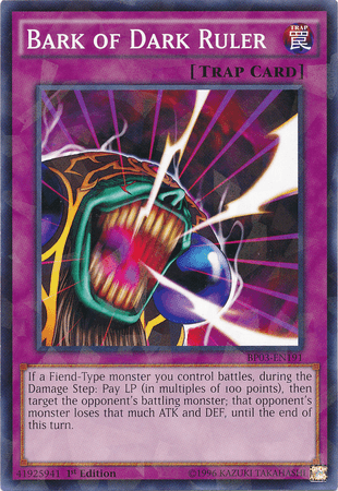 Bark of Dark Ruler [BP03-EN191] Shatterfoil Rare - Doe's Cards