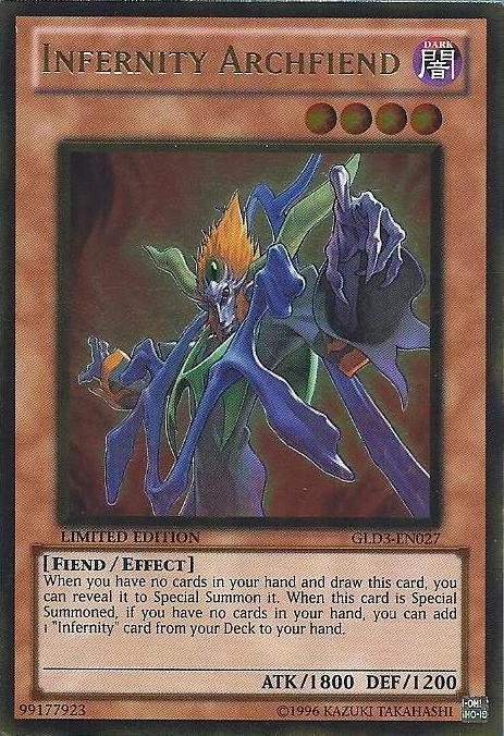Infernity Archfiend [GLD3-EN027] Gold Rare - Doe's Cards