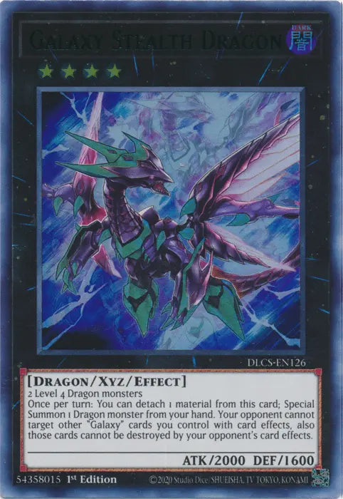 Galaxy Stealth Dragon (Green) [DLCS-EN126] Ultra Rare - Doe's Cards