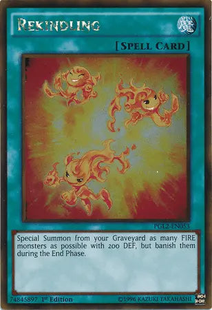 Rekindling [PGL2-EN053] Gold Rare - Doe's Cards