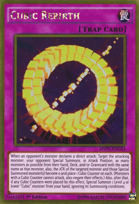 Cubic Rebirth [MVP1-ENG43] Gold Rare - Doe's Cards