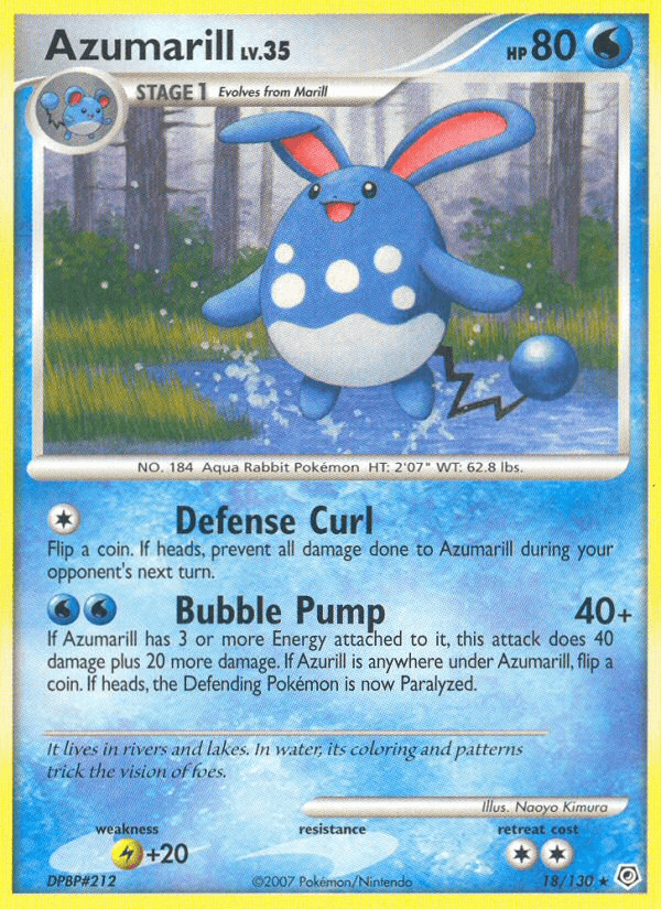 Azumarill (18/130) [Diamond & Pearl: Base Set] - Doe's Cards