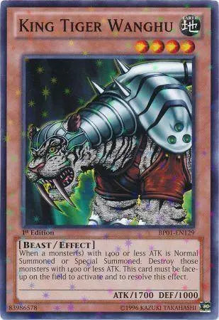 King Tiger Wanghu [BP01-EN129] Starfoil Rare - Doe's Cards