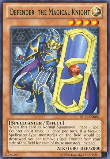 Defender, the Magical Knight (Green) [DL14-EN006] Rare - Doe's Cards