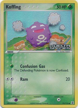 Koffing (72/113) (Stamped) [EX: Delta Species] - Doe's Cards