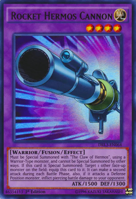 Rocket Hermos Cannon [DRL3-EN064] Ultra Rare - Doe's Cards