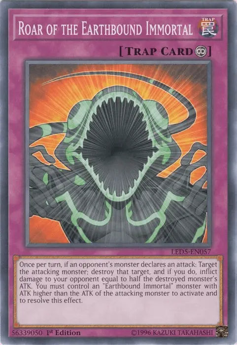 Roar of the Earthbound Immortal [LED5-EN057] Common - Doe's Cards