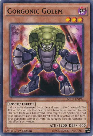 Gorgonic Golem [MP14-EN192] Common - Doe's Cards
