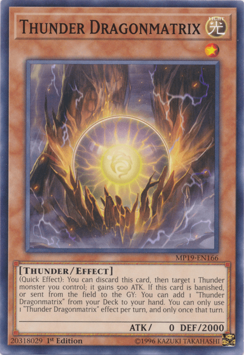 Thunder Dragonmatrix [MP19-EN166] Common - Doe's Cards