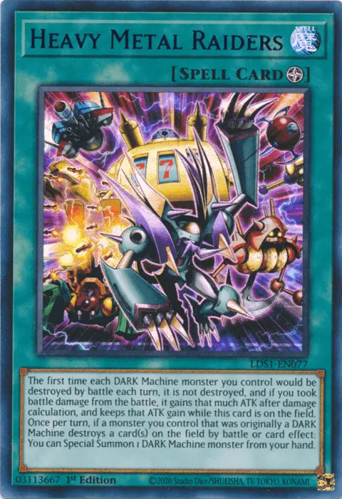 Heavy Metal Raiders (Blue) [LDS1-EN077] Ultra Rare - Doe's Cards