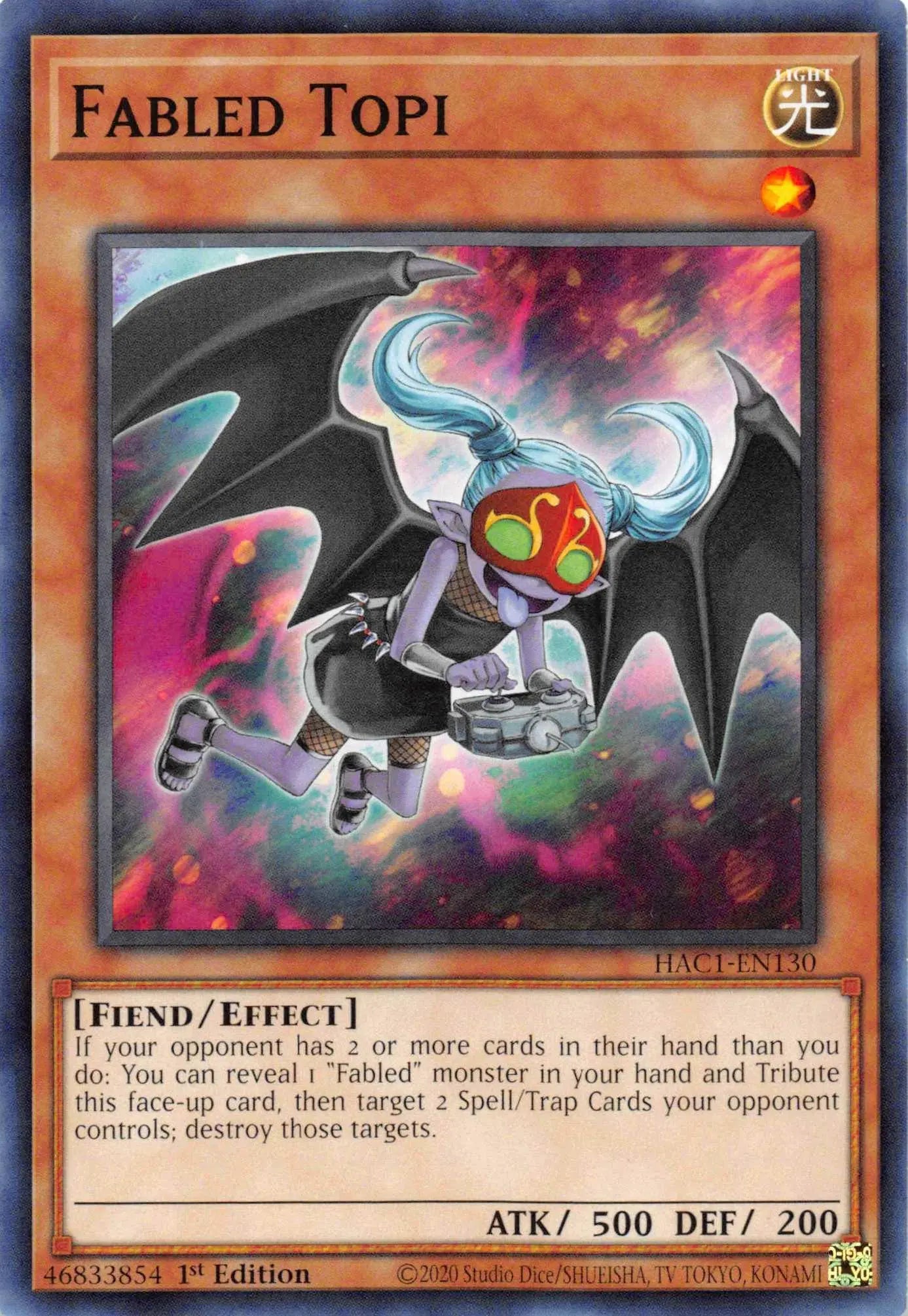 Fabled Topi [HAC1-EN130] Common - Doe's Cards