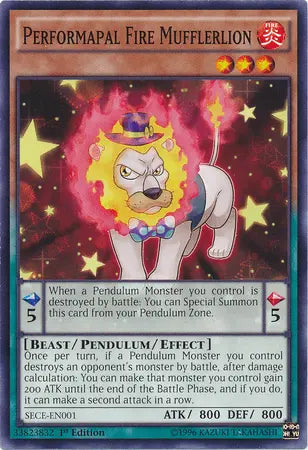 Performapal Fire Mufflerlion [SECE-EN001] Common - Doe's Cards