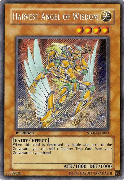 Harvest Angel of Wisdom [STON-EN063] Secret Rare - Doe's Cards