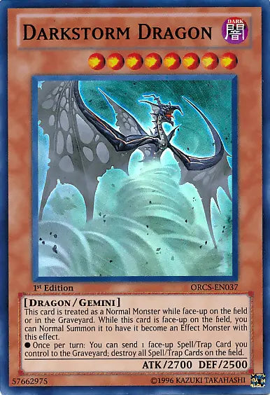 Darkstorm Dragon [ORCS-EN037] Super Rare - Doe's Cards