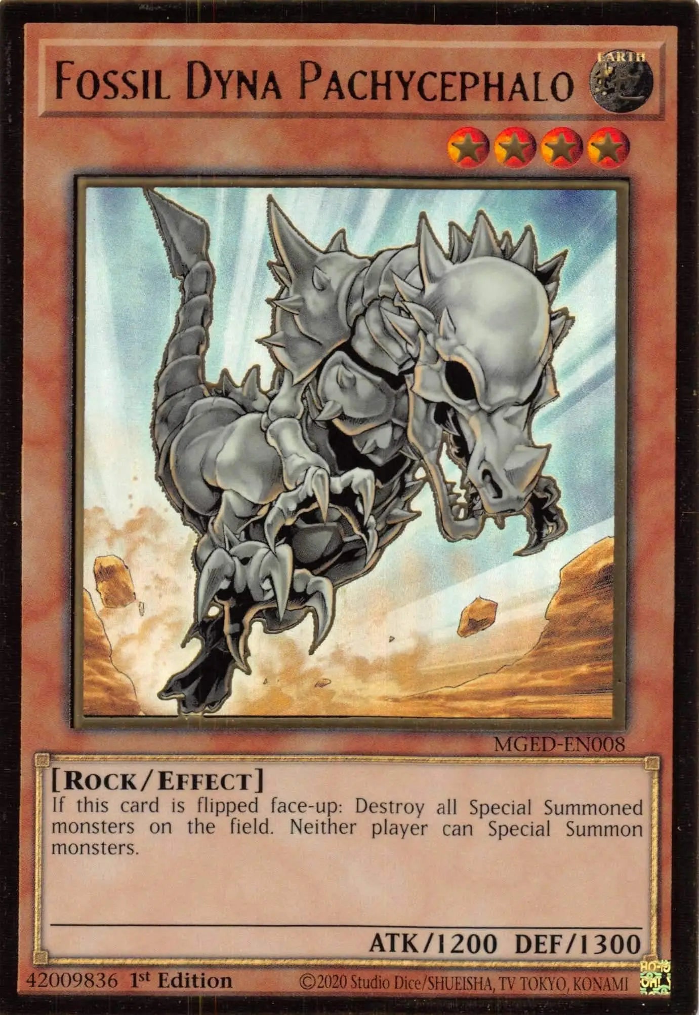 Fossil Dyna Pachycephalo [MGED-EN008] Gold Rare - Doe's Cards