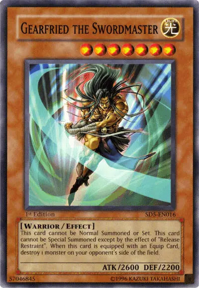 Gearfried the Swordmaster [SD5-EN016] Common - Doe's Cards