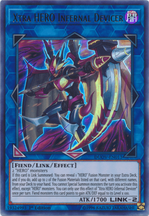 Xtra HERO Infernal Devicer [DUOV-EN013] Ultra Rare - Doe's Cards