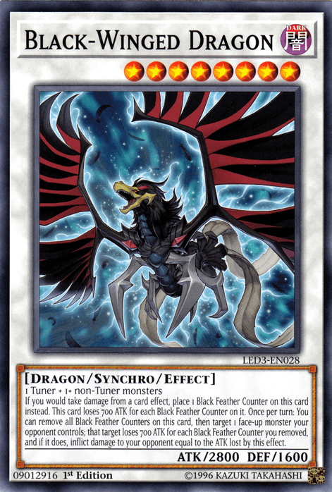 Black-Winged Dragon [LED3-EN028] Common - Doe's Cards