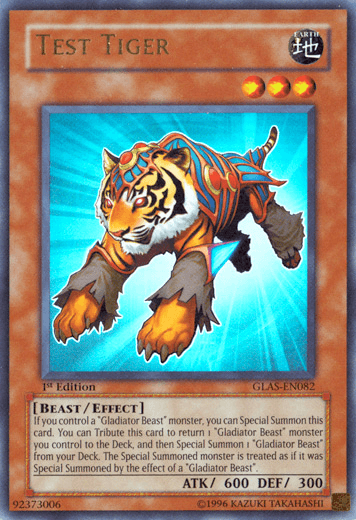 Test Tiger [GLAS-EN082] Ultra Rare - Doe's Cards