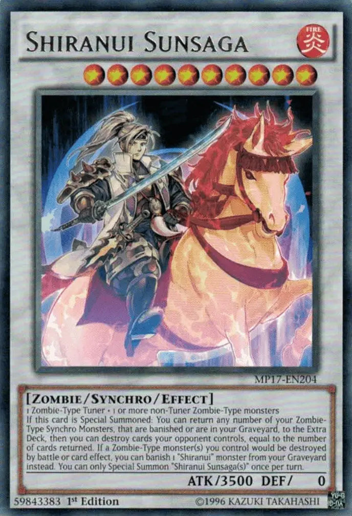 Shiranui Sunsaga [MP17-EN204] Rare - Doe's Cards