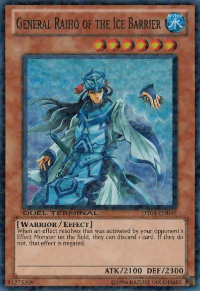 General Raiho of the Ice Barrier [DT04-EN035] Super Rare - Doe's Cards