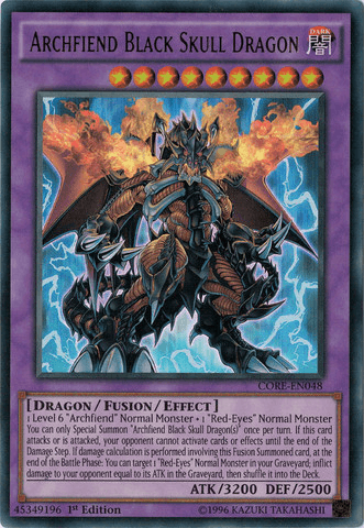 Archfiend Black Skull Dragon [CORE-EN048] Ultra Rare - Doe's Cards