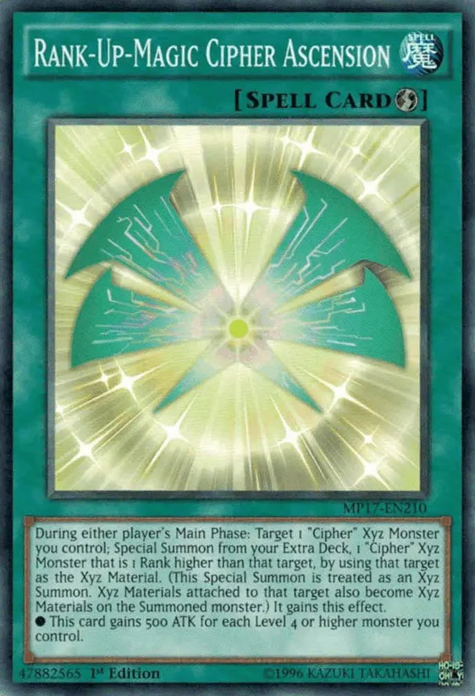 Rank-Up-Magic Cipher Ascension [MP17-EN210] Common - Doe's Cards
