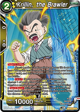 Krillin, the Brawler (BT14-105) [Cross Spirits] - Doe's Cards