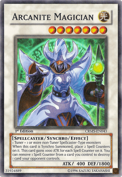 Arcanite Magician [CRMS-EN043] Super Rare - Doe's Cards