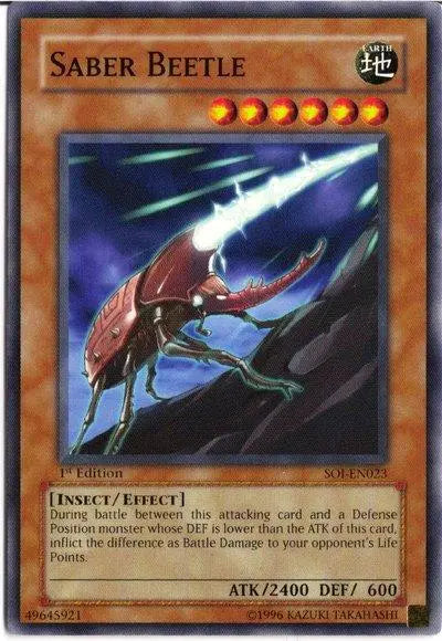 Saber Beetle [SOI-EN023] Common - Doe's Cards