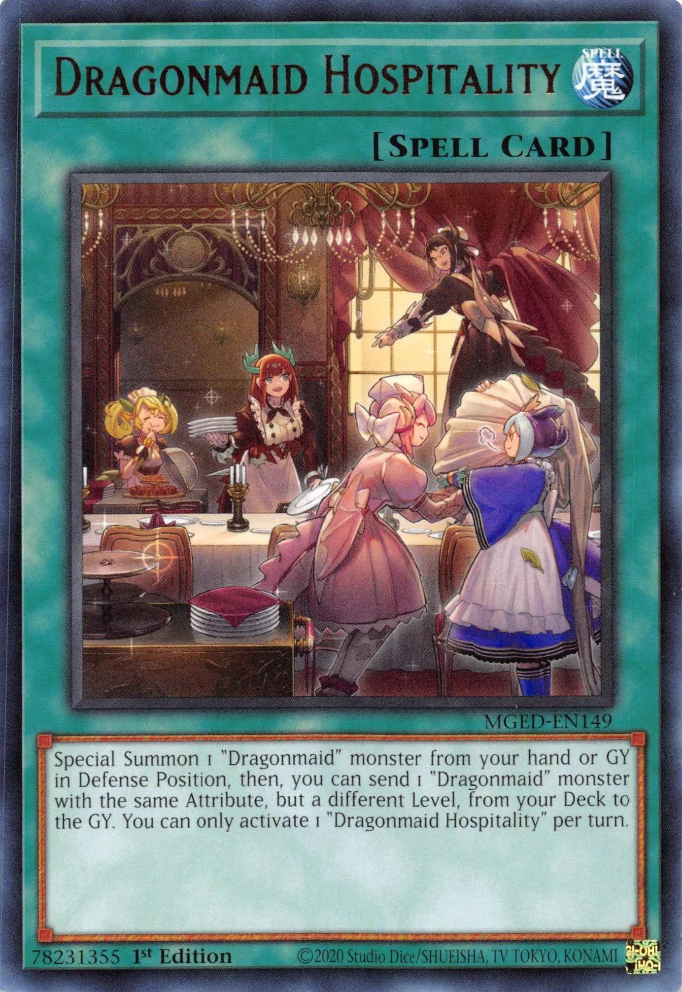 Dragonmaid Hospitality [MGED-EN149] Rare - Doe's Cards